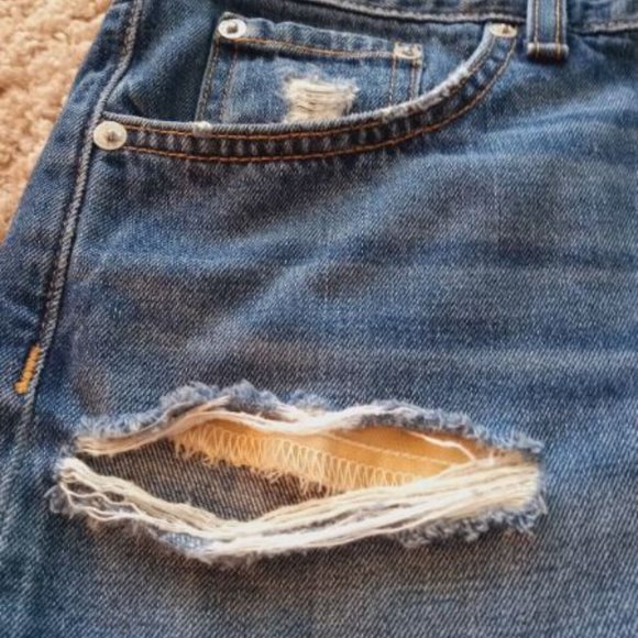 Rag & Bone Distressed Cutoff Denim Shorts Johny Size 27 - Picture 7 of 8